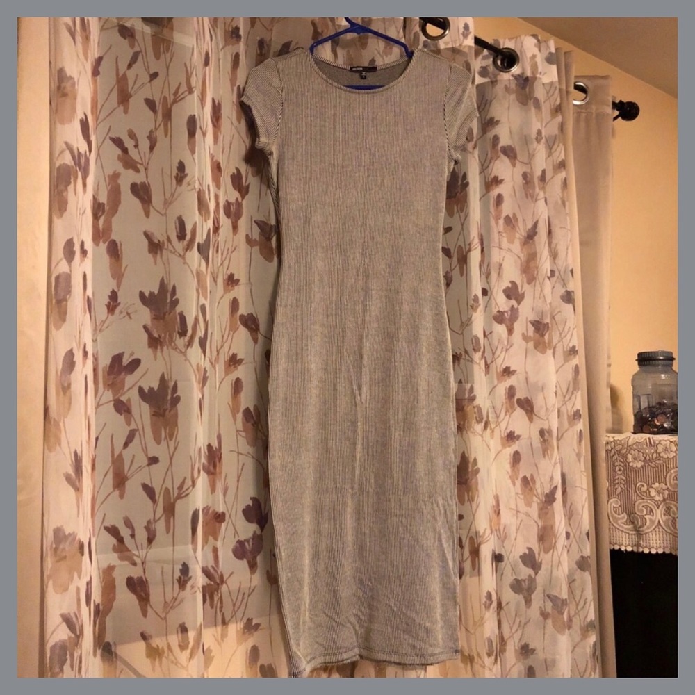 Gray Midi Dress Love culture